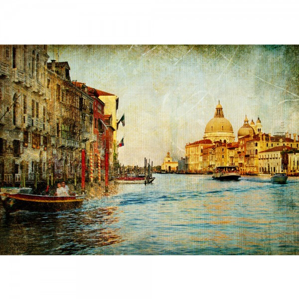Fototapete Venedig Tapete Venedig Kanal Italien Stadt Wasser beige | no. 228