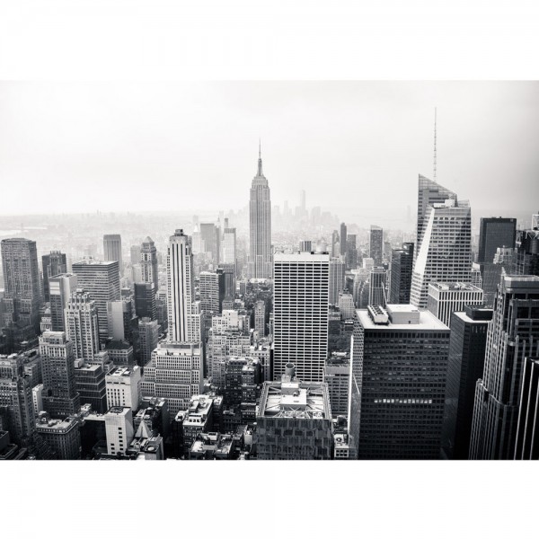 Fototapete Manhattan Skyline USA Tapete New York City Amerika Empire State Building Big Apple schwarz - weiß | no. 118