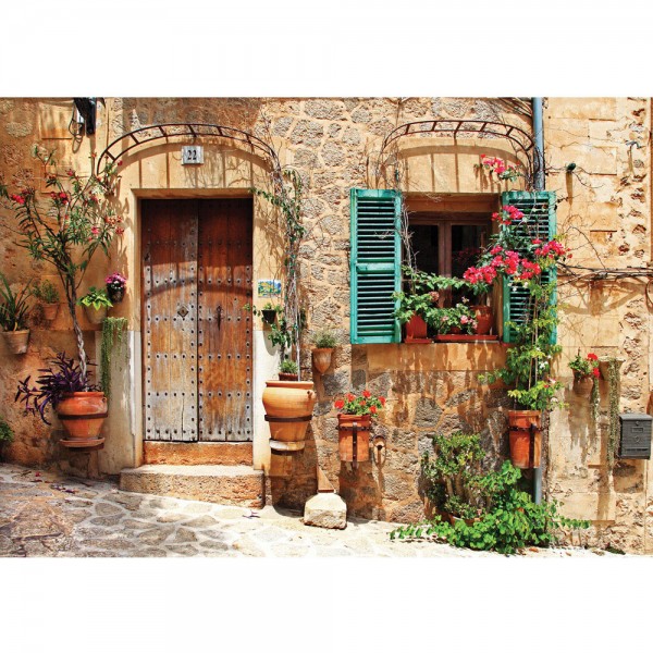 Fototapete Stadt Tapete Mittelmeer, mediterran, Haus, Tür natural | no. 3298