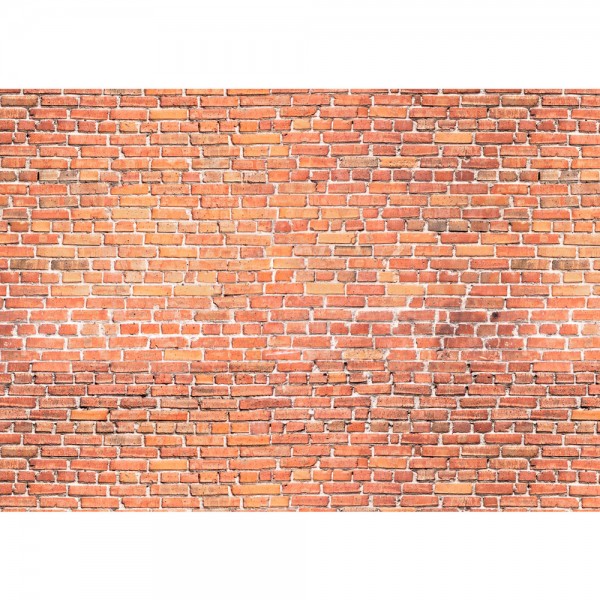 Fototapete Red Brick Stone Wall - ENDLOS anreihbare Tapete Steinwand Steinoptik Steine Wand Wall rot | no. 136