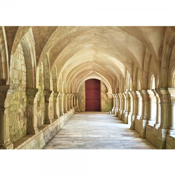 Fototapete Colonnaded Arcades Architektur Tapete Arkaden 3D Perspektive Gewölbe Säulen Spanien beige | no. 65