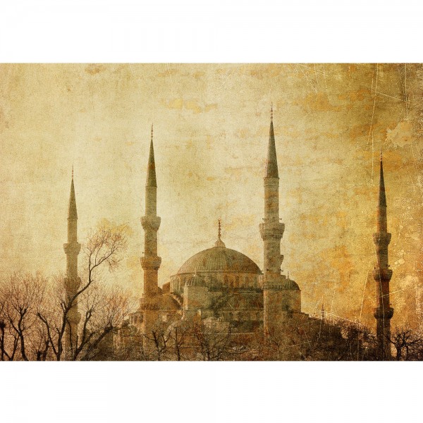 Fototapete Türkei Tapete Istanbul Moschee Abstrakt Beige ocker | no. 267